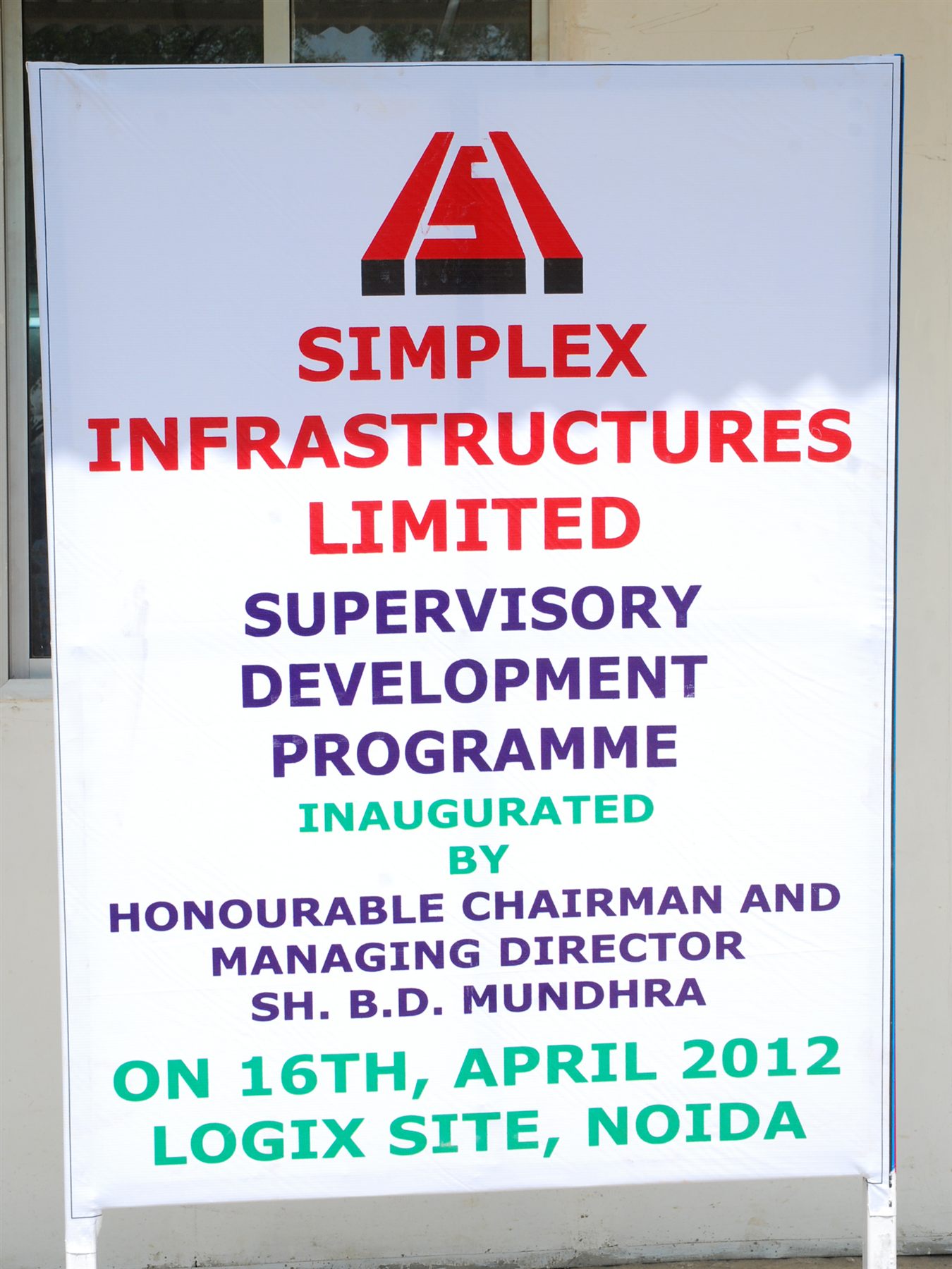 Supervisory Development Programme, Simplex Infrastructures Ltd. (2012)